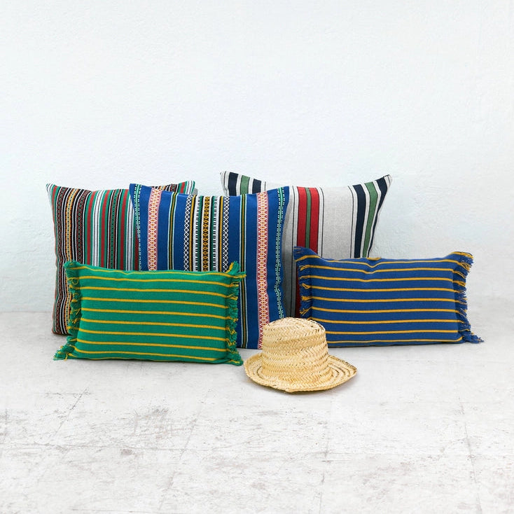 Stria Green Cushion