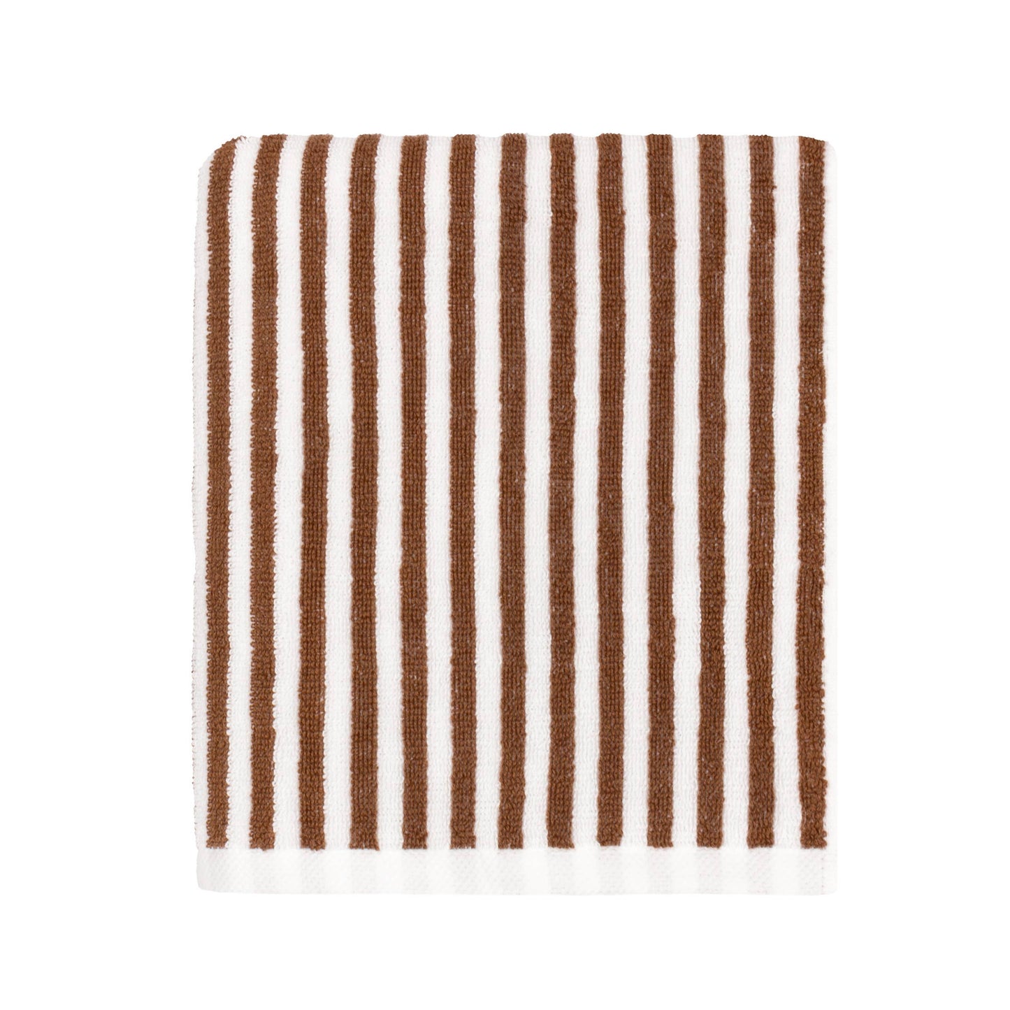 Maris Striped Cotton Towel (Brown)