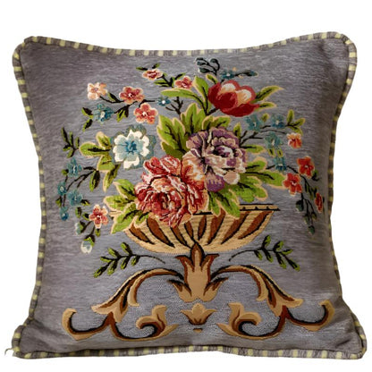 Victorian Bloom Pillow Case (Gray, Pack of 2)