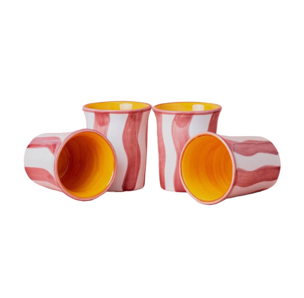 Noelle Ceramic Mug, Paca Pink Stripes