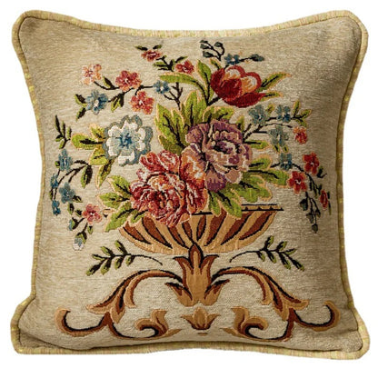 Victorian Bloom Pillow Case (Cream, Pack of 2)