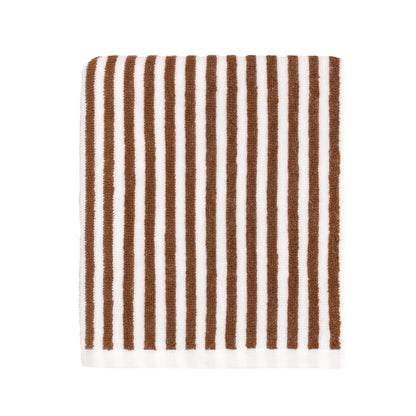 Maris Striped Cotton Towel (Brown)
