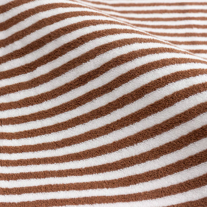 Maris Striped Cotton Towel (Brown)